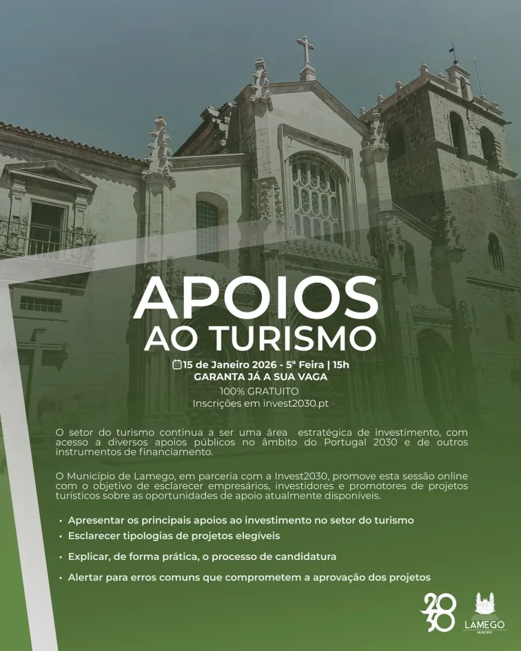 Sessão Online sobre Apoios ao Turismo 