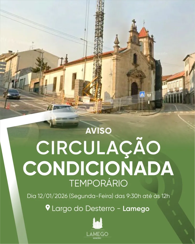 AVISO: Trânsito condicionado no cruzamento do Desterro