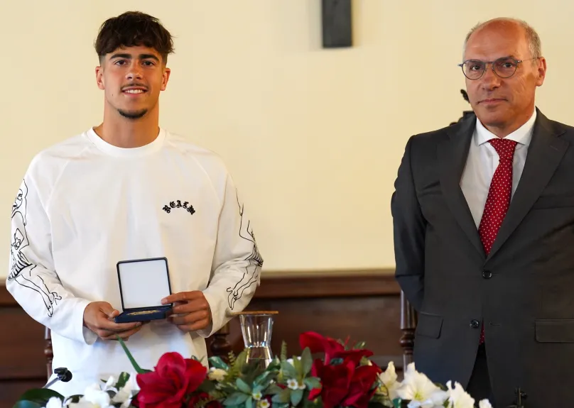 Município de Lamego promove reconhecimento público a futebolista Afonso Moreira